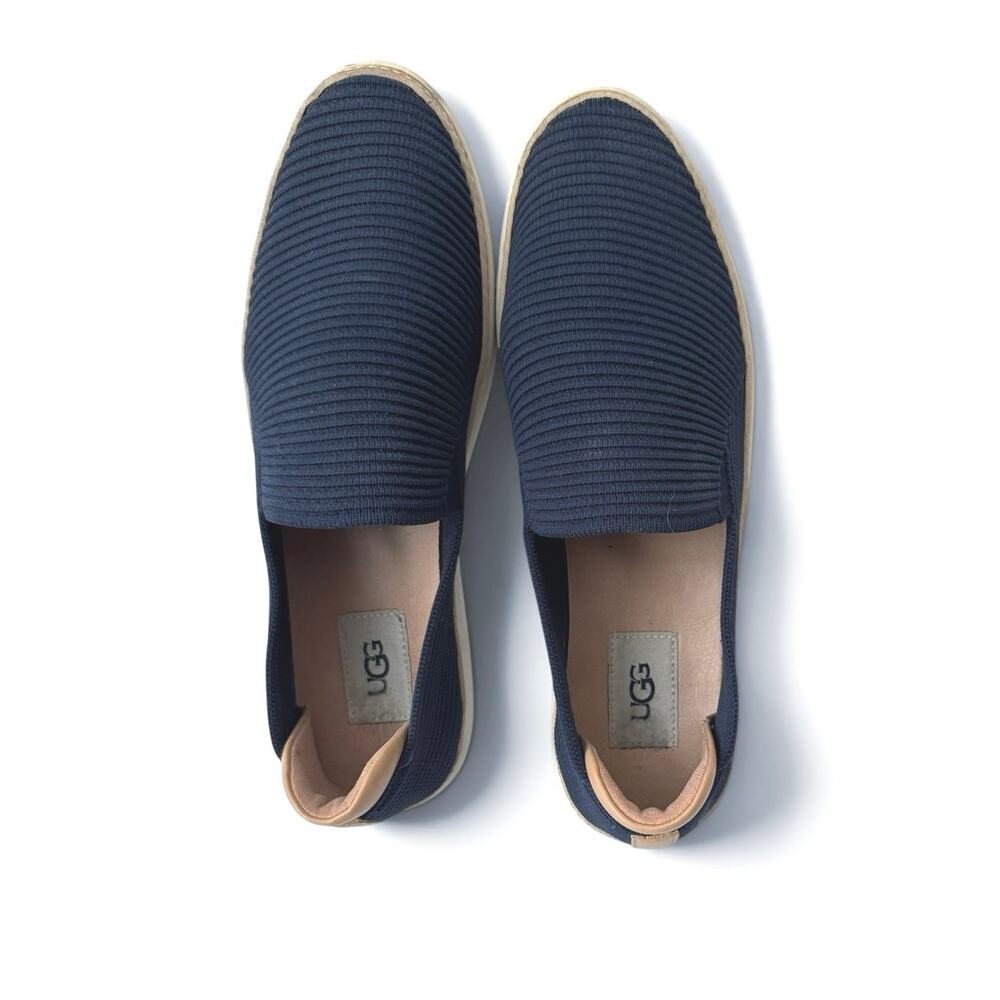 UGG Women’s Sammy Slip-On Navy Rib-Knit Sneakers Shoes Size 9.5 M - Picture 6 of 10